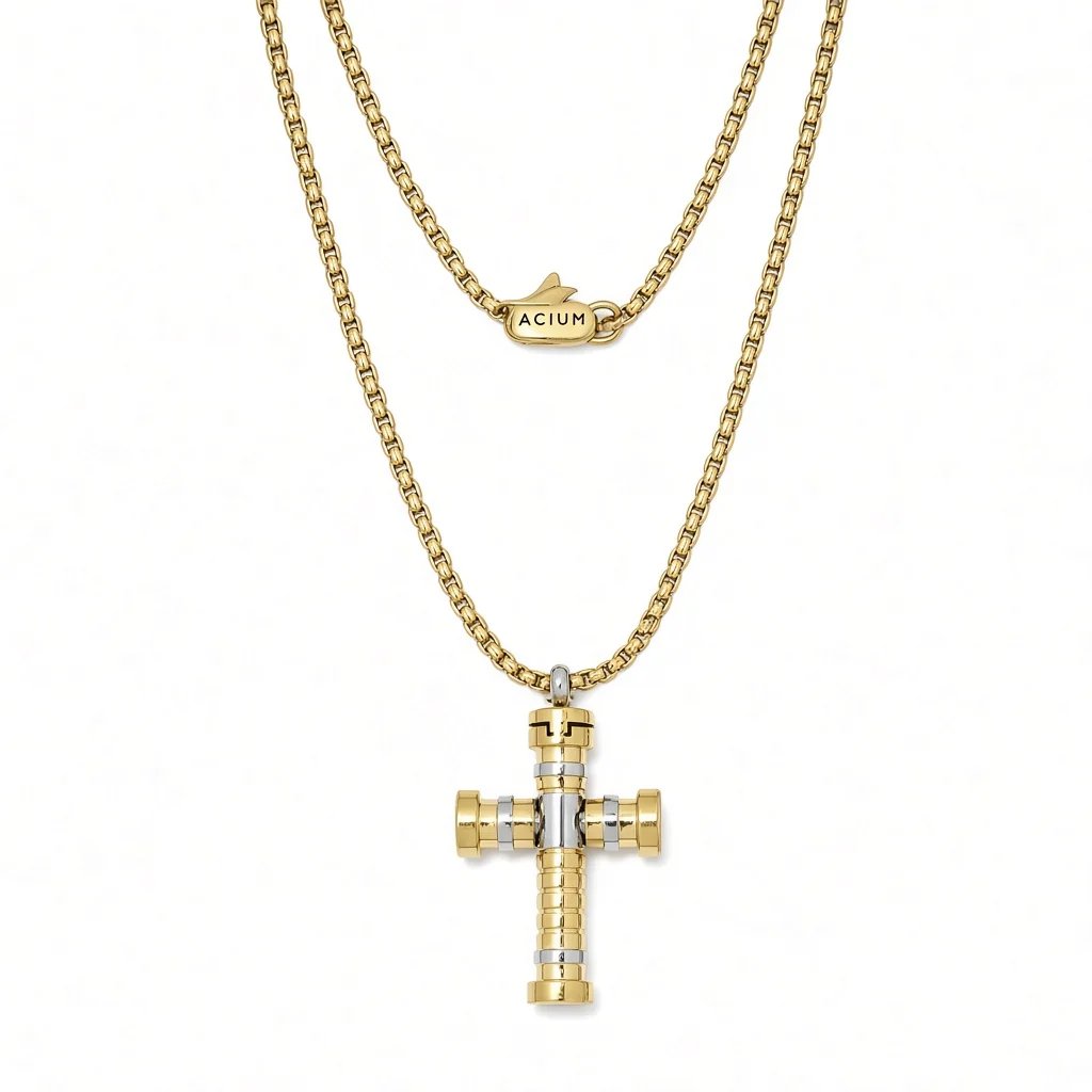 Colar Prime com pingente de cruz